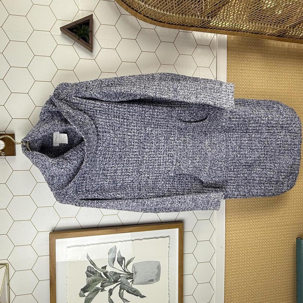 Softies Oversized Blue Heather Marshmallow Cowl Lounger - Size - Small/Medium